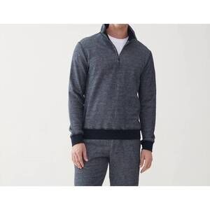 NEW SURFSIDE SUPPLY bobby french terry zip sweater - plus in navy blazer